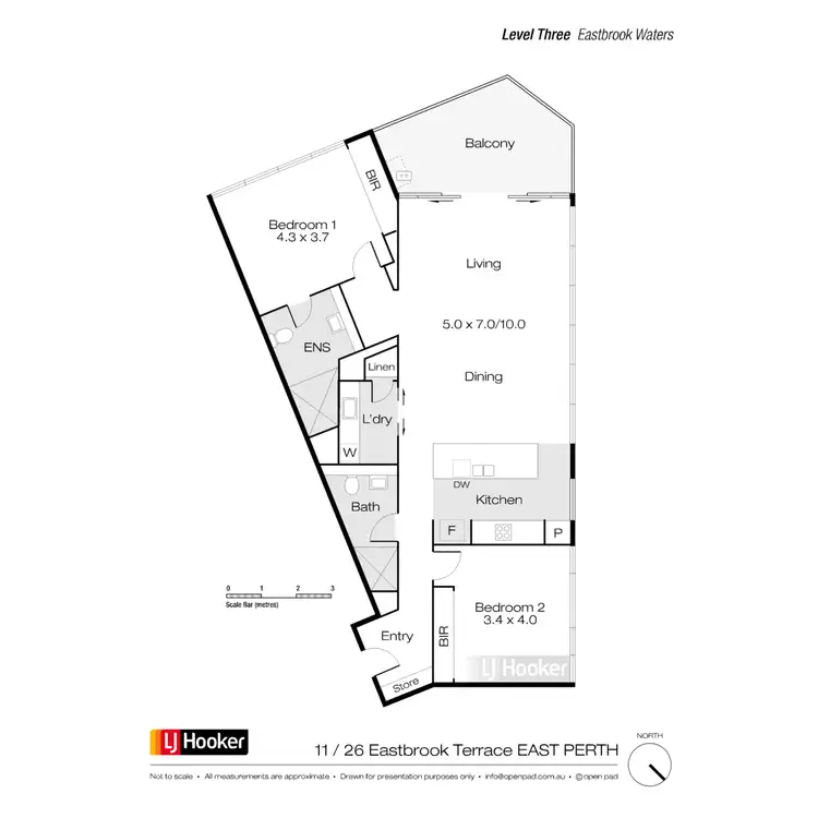 Floorplan of Homely apartment listing, 11/26 Eastbrook Terrace, East Perth WA 6004