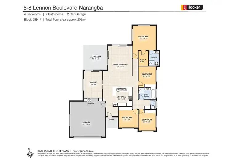 Floorplan of Homely house listing, 6 Lennon Boulevard, Narangba QLD 4504