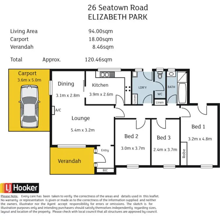 Floorplan of Homely house listing, 26 Seatown Road, Elizabeth Park SA 5113