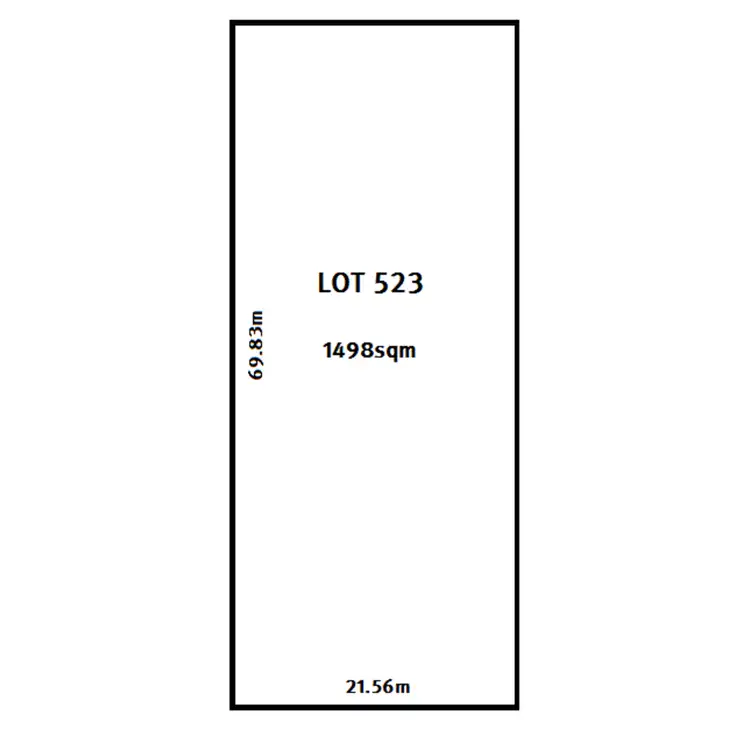 Floorplan of Homely land listing, 523 Schuster Street, Freeling SA 5372