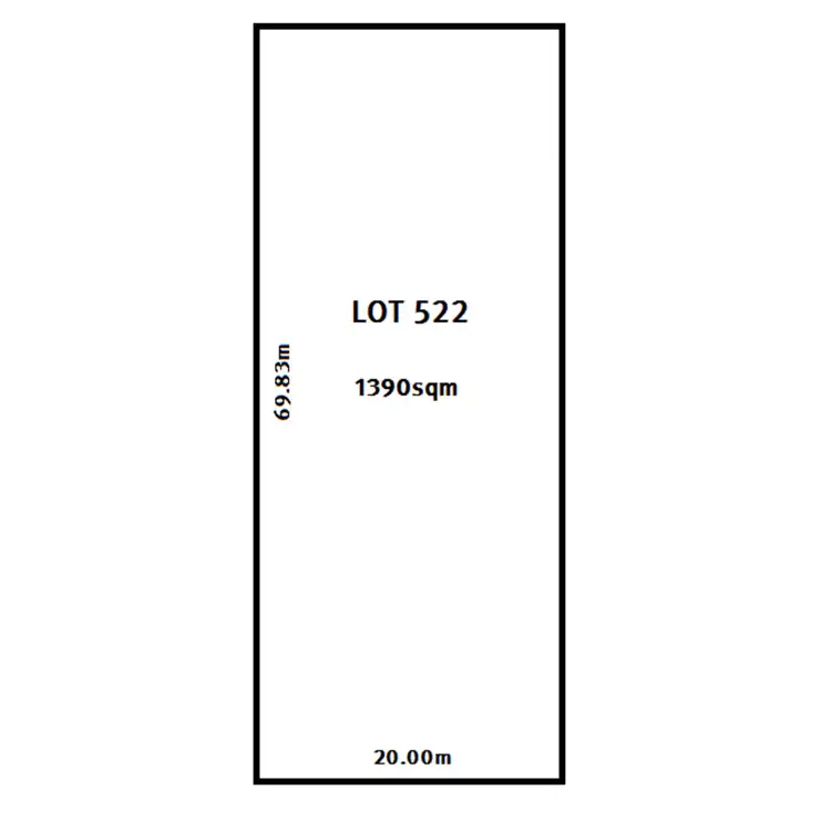 Floorplan of Homely land listing, 522 Schuster Street, Freeling SA 5372