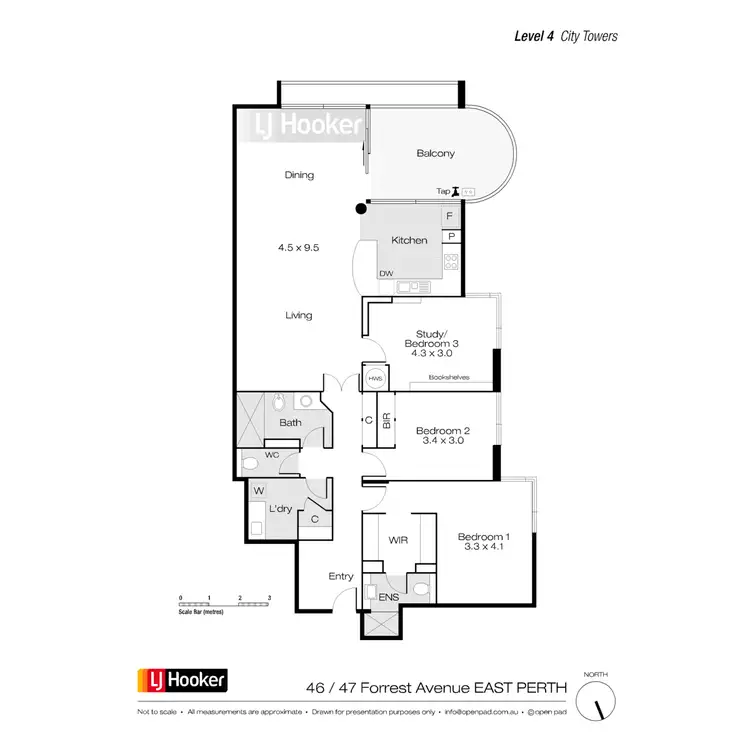Floorplan of Homely apartment listing, 46/47 Forrest Avenue, East Perth WA 6004