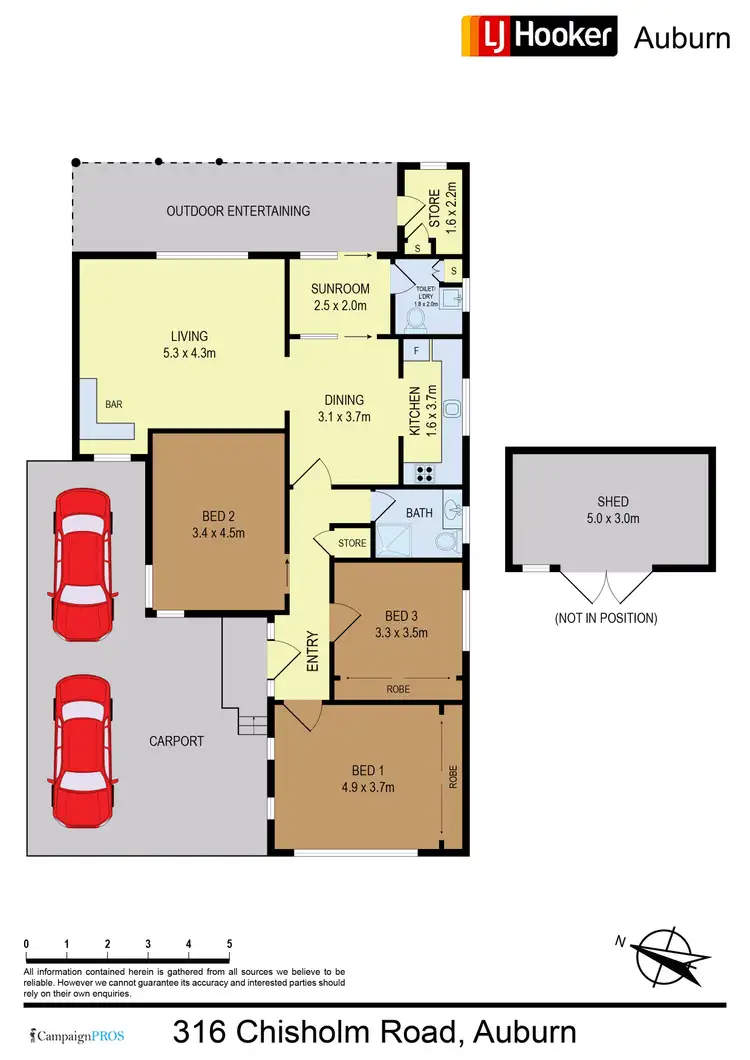 Floorplan of Homely house listing, 316 Chisholm Rd, Auburn NSW 2144