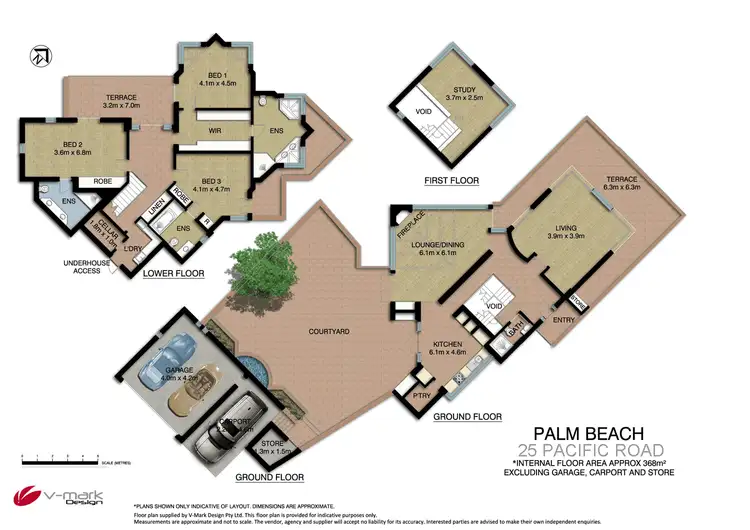 Floorplan of Homely house listing, 25 & 27 Pacific Road, Palm Beach NSW 2108