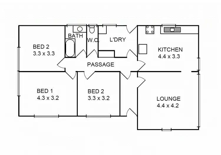 Floorplan of Homely house listing, 10 William Street South, Benalla VIC 3672