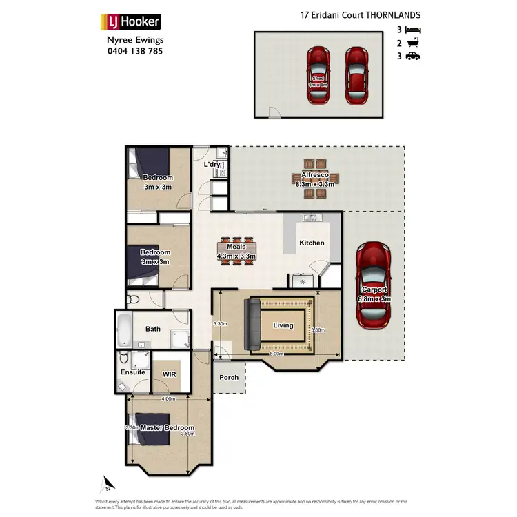 Floorplan of Homely house listing, 17 Eridani Court, Thornlands QLD 4164