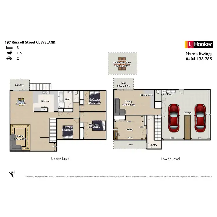 Floorplan of Homely house listing, 197 Russell Street, Cleveland QLD 4163