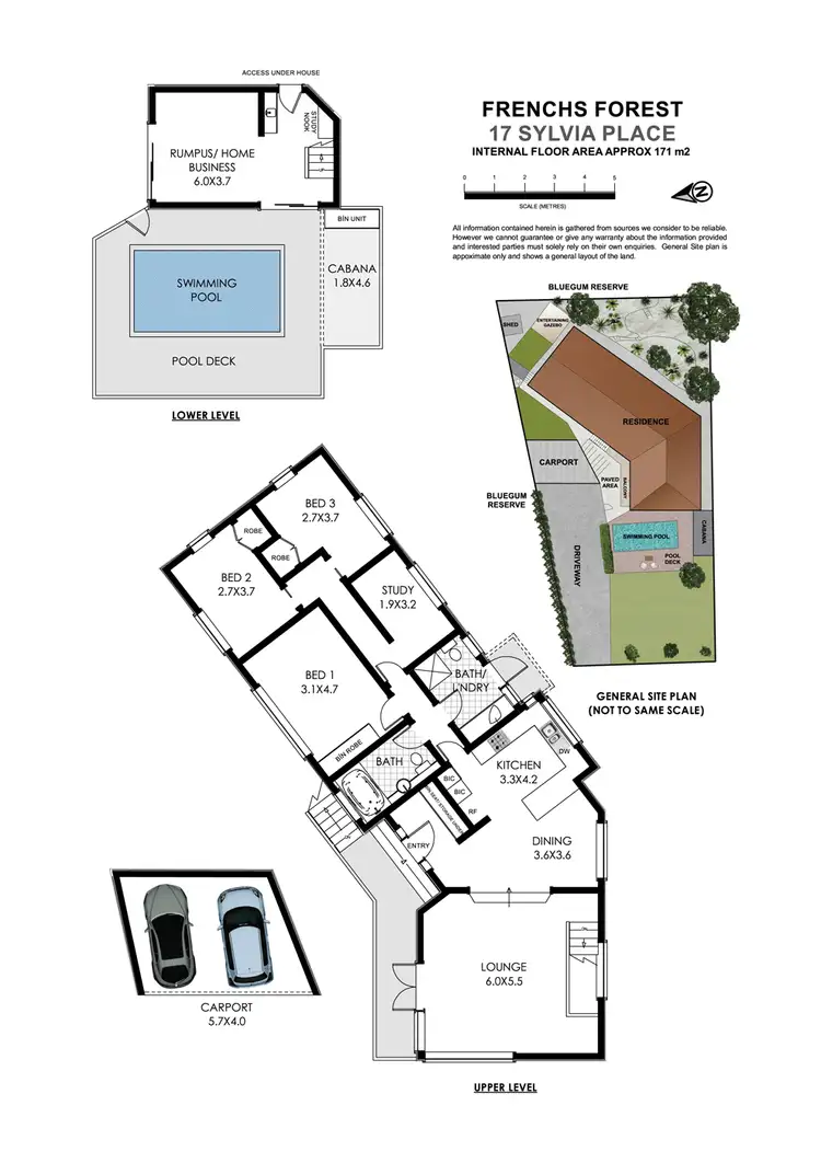 Floorplan of Homely house listing, 17 Sylvia Place, Frenchs Forest NSW 2086