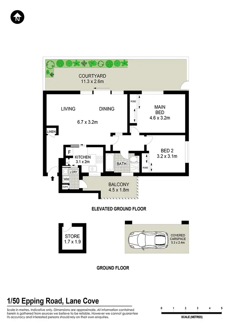 Floorplan of Homely unit listing, 1/50-52 Epping Road, Lane Cove NSW 2066