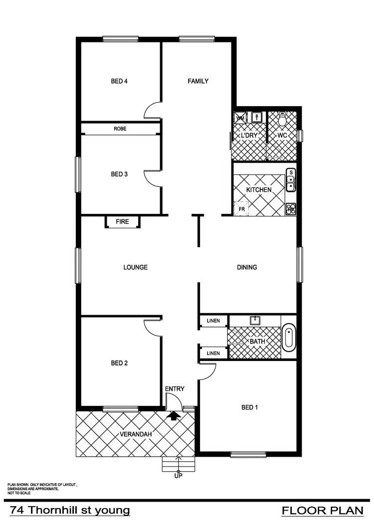 Floorplan of Homely house listing, 74 Thornhill Street, Young NSW 2594