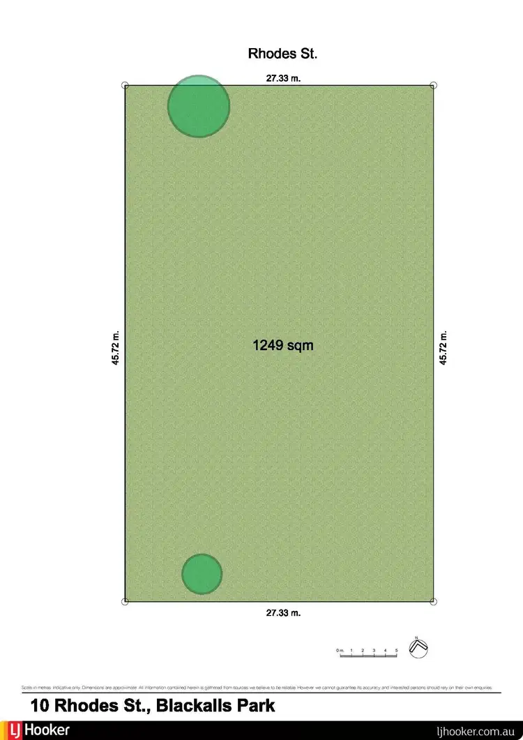Floorplan of Homely land listing, 10 Rhodes Street, Blackalls Park NSW 2283