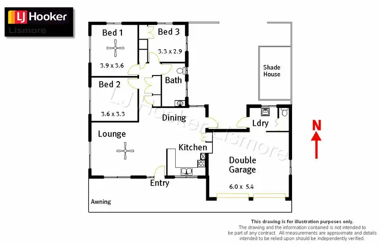 Floorplan of Homely house listing, 6 Alison Avenue, Goonellabah NSW 2480