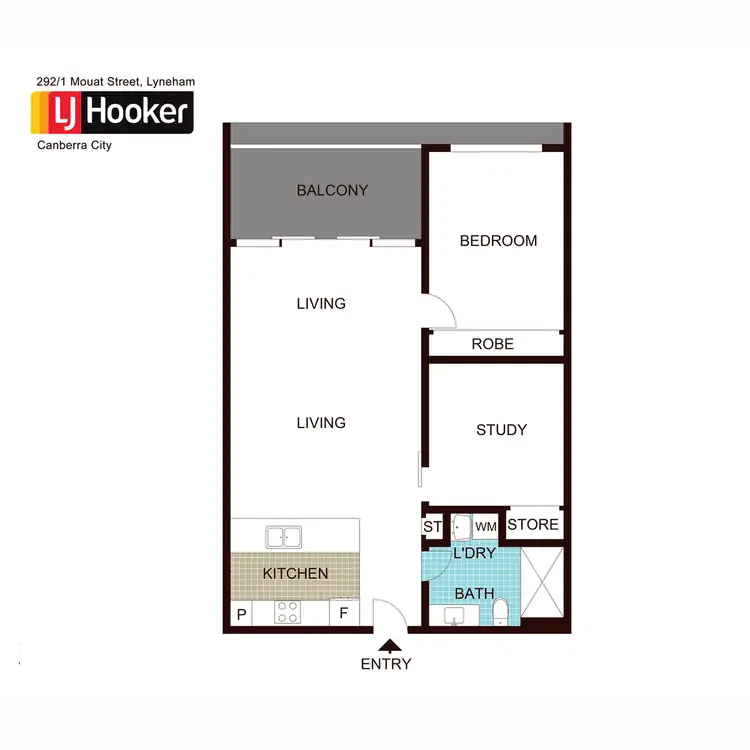 Floorplan of Homely apartment listing, 292/1 Mouat Street, Lyneham ACT 2602