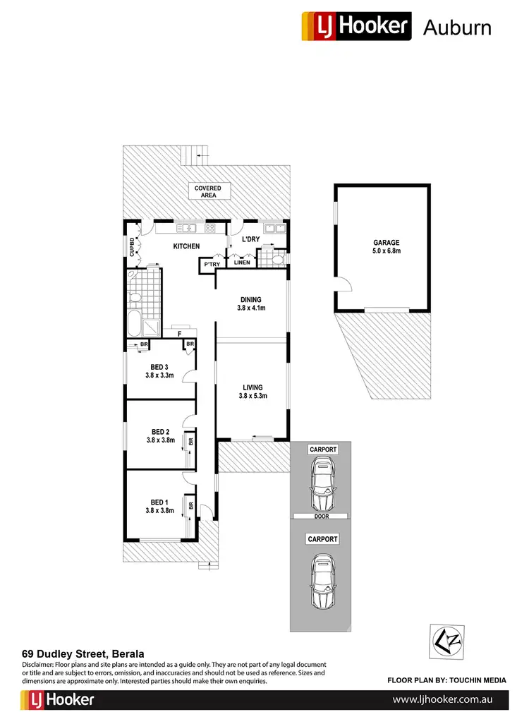 Floorplan of Homely house listing, 69 Dudley Street, Berala NSW 2141
