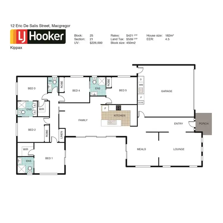 Floorplan of Homely house listing, 12 Eric De Salis Street, Macgregor ACT 2615