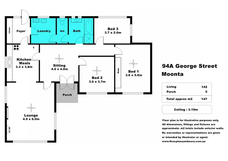 Floorplan of Homely house listing, 94A George Street, Moonta SA 5558