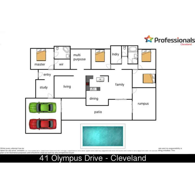 Floorplan of Homely house listing, 41 Olympus Drive, Cleveland QLD 4163