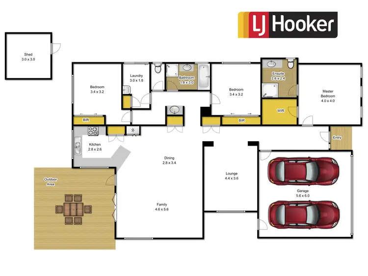 Floorplan of Homely house listing, 14 Westminster Street, Traralgon VIC 3844