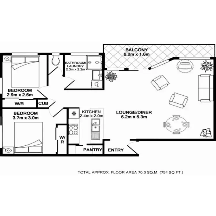 Floorplan of Homely unit listing, 3/3 Nalla Court, Palm Beach QLD 4221