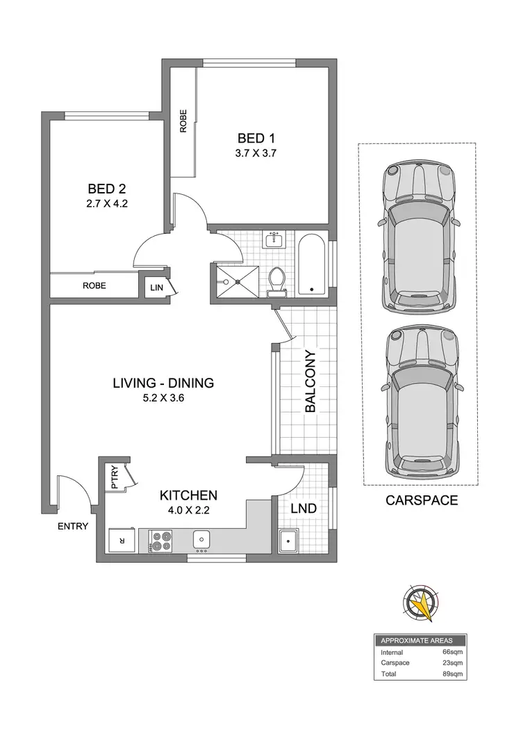 Floorplan of Homely apartment listing, 9/19 Church Street, Ashfield NSW 2131