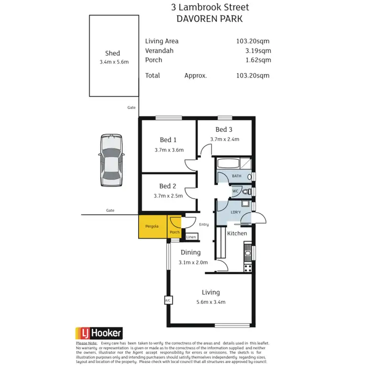 Floorplan of Homely house listing, 3 Lambrook Street, Davoren Park SA 5113