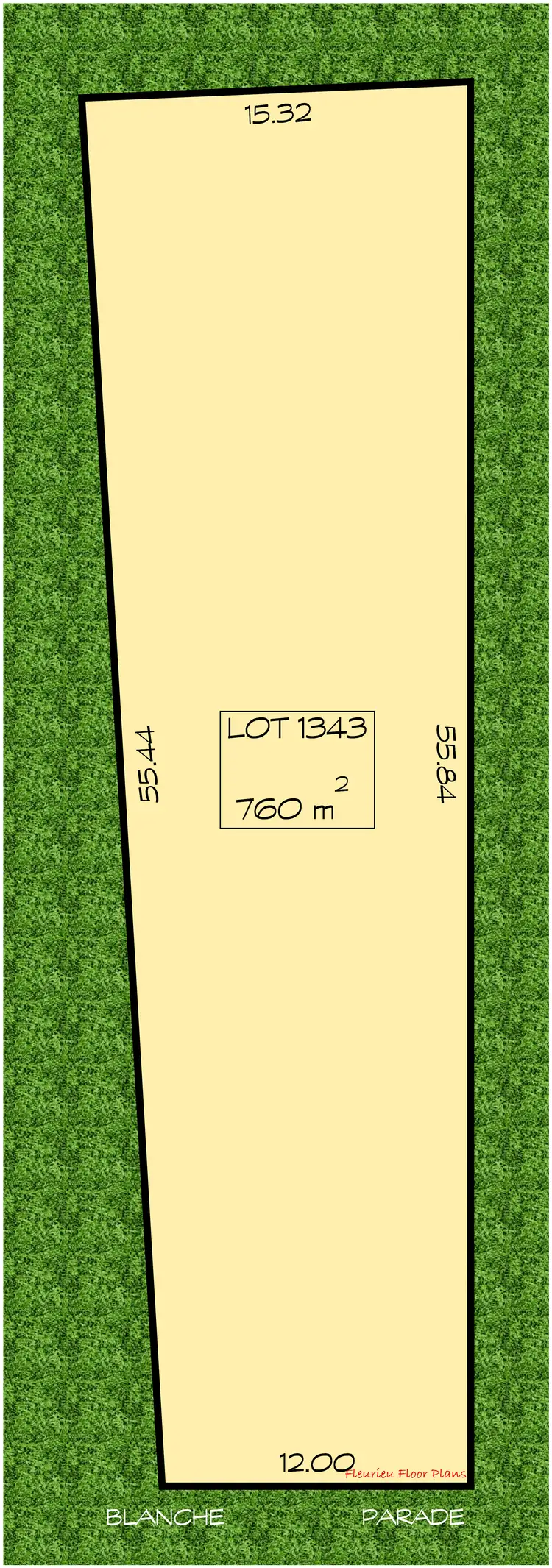 Floorplan of Homely land listing, 5B Blanche Parade, Hindmarsh Island SA 5214