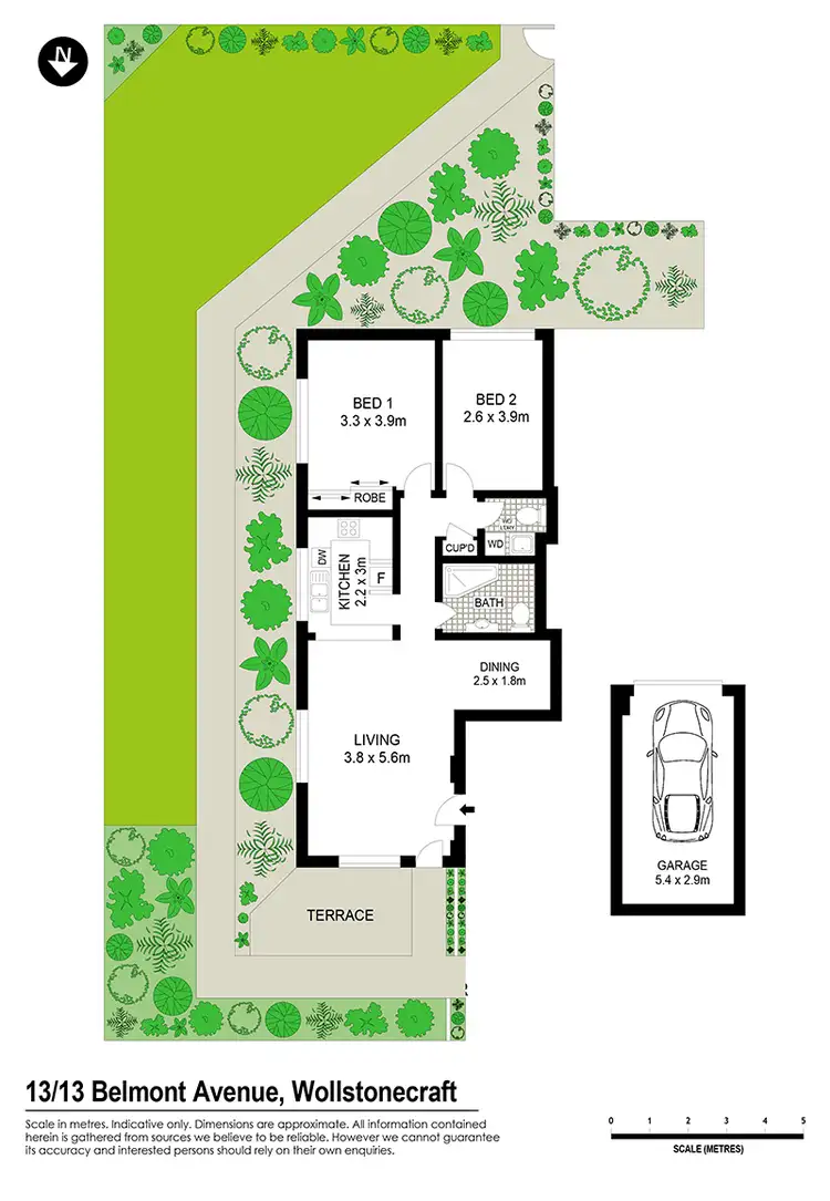 Floorplan of Homely unit listing, 13/13 Belmont Avenue, Wollstonecraft NSW 2065