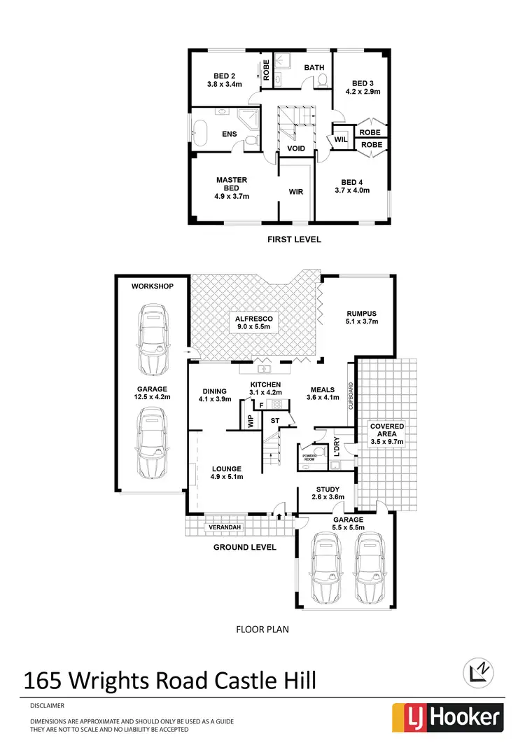 Floorplan of Homely house listing, 165 Wrights Road, Castle Hill NSW 2154