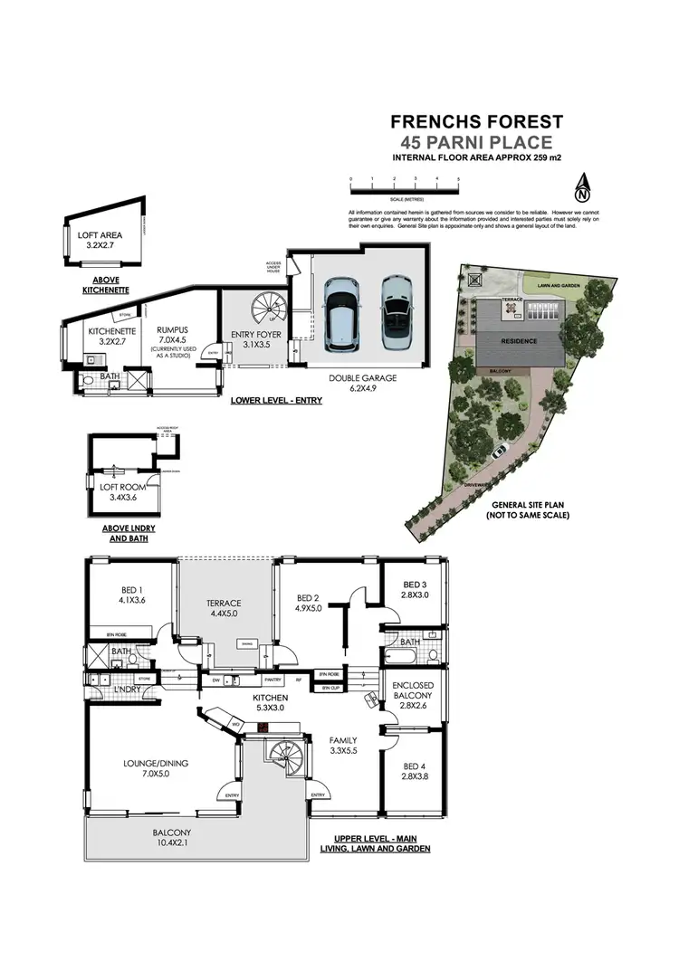 Floorplan of Homely house listing, 45 Parni Place, Frenchs Forest NSW 2086