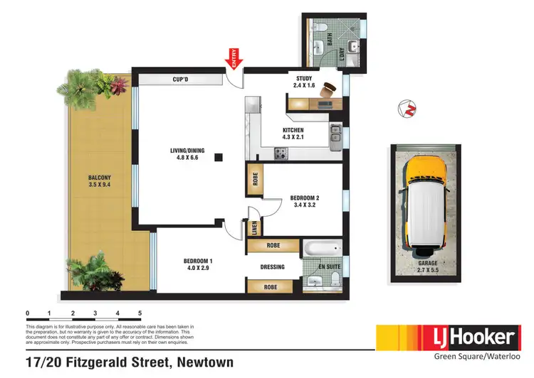 Floorplan of Homely apartment listing, 17/20 Fitzgerald Street, Newtown NSW 2042