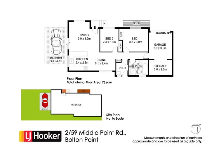 Floorplan of Homely villa listing, 2/59 Middle Point Road, Bolton Point NSW 2283
