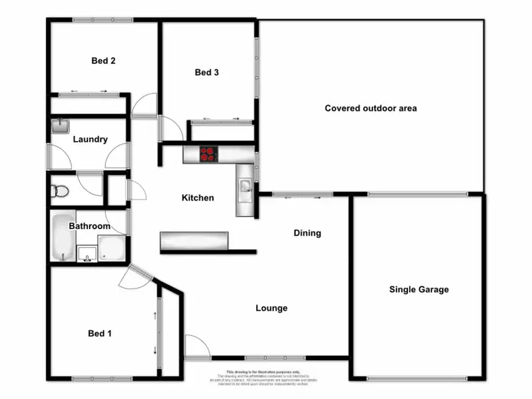 Floorplan of Homely house listing, 9 Brooker Drive, Goonellabah NSW 2480