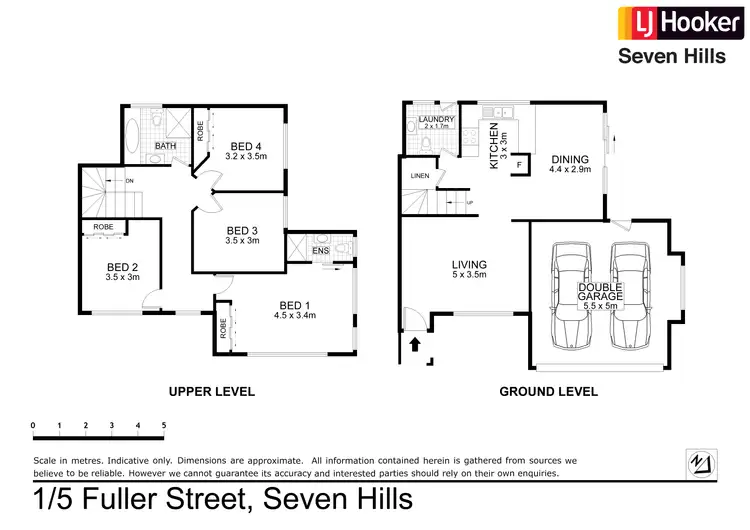 Floorplan of Homely townhouse listing, 1/5-7 Fuller Street, Seven Hills NSW 2147