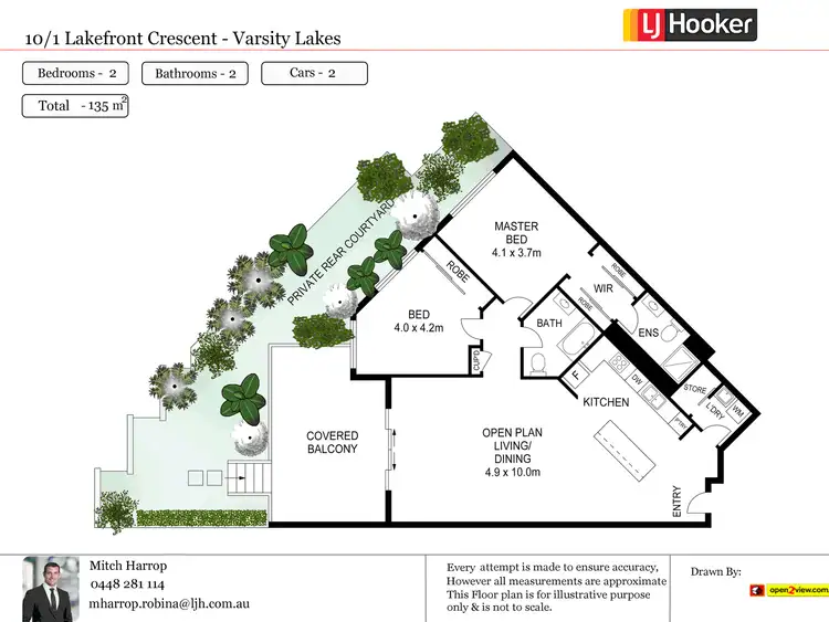 Floorplan of Homely unit listing, 10/1 Lakefront Crescent, Varsity Lakes QLD 4227