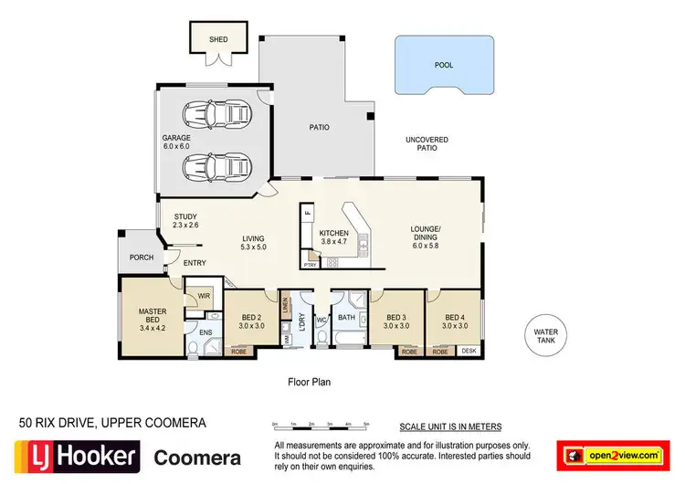 Floorplan of Homely house listing, 50 Rix Drive, Upper Coomera QLD 4209