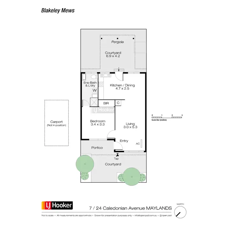Floorplan of Homely villa listing, 7/24 Caledonian Avenue, Maylands WA 6051