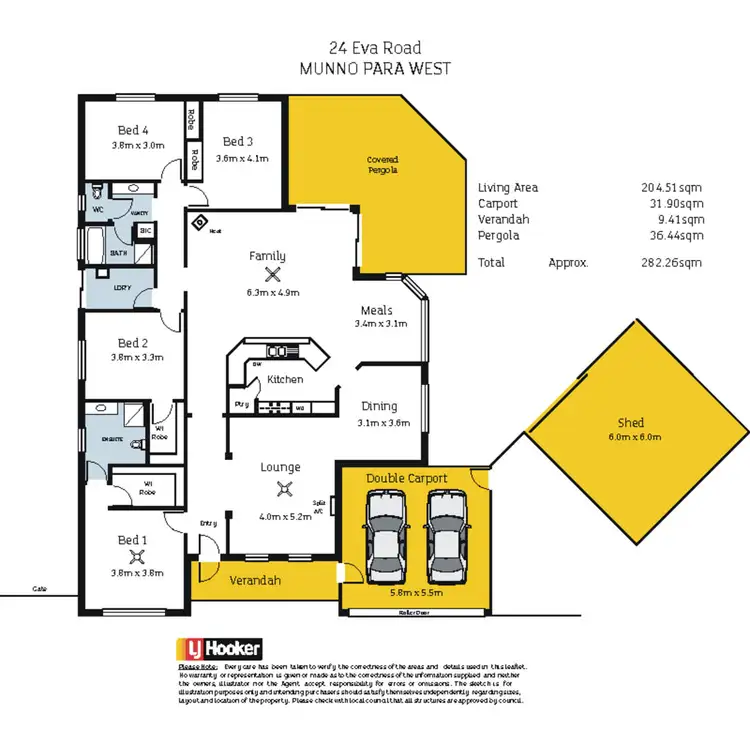 Floorplan of Homely house listing, 24 Eva Road, Munno Para West SA 5115