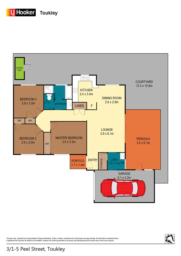 Floorplan of Homely villa listing, Villa 3/1-5 Peel Street, Toukley NSW 2263