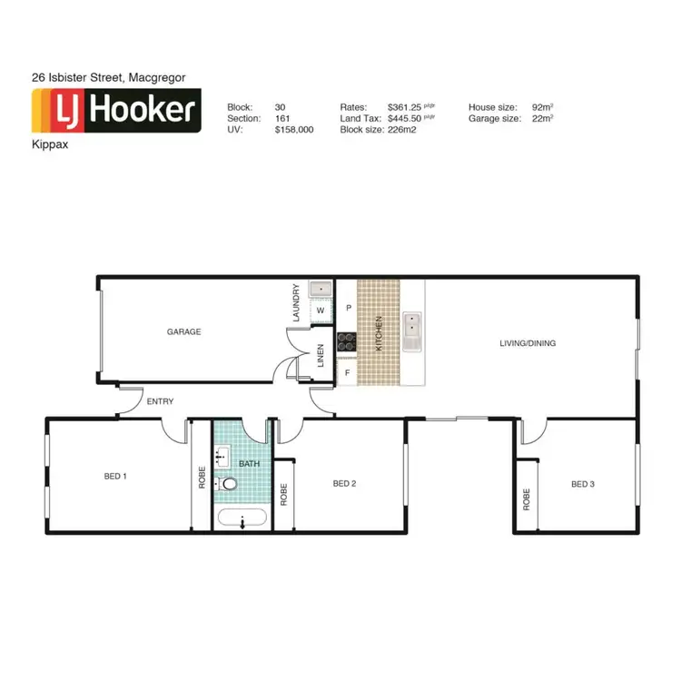 Floorplan of Homely house listing, 26 Isbister Street, Macgregor ACT 2615
