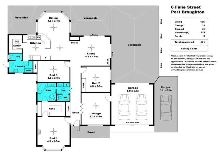 Floorplan of Homely house listing, 6 Falie Street, Port Broughton SA 5522