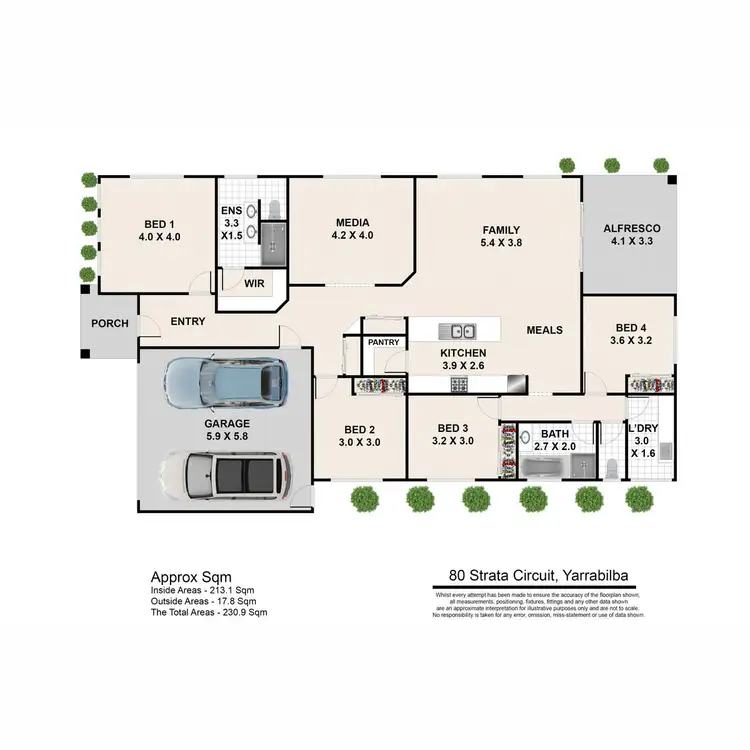 Floorplan of Homely house listing, 80 Strata Circuit, Yarrabilba QLD 4207