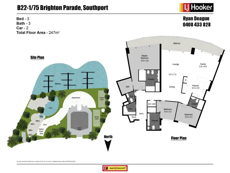 Floorplan of Homely apartment listing, Apartment B22-1/75 Brighton Parade, Southport QLD 4215