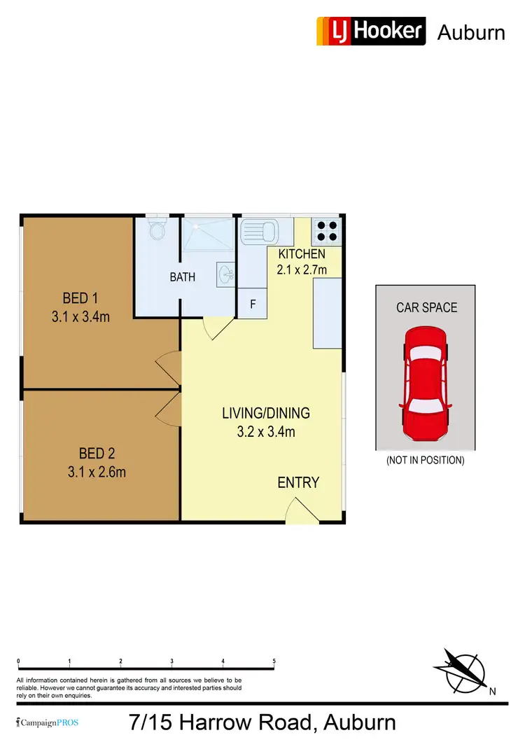 Floorplan of Homely apartment listing, 7/15 Harrow Rd, Auburn NSW 2144