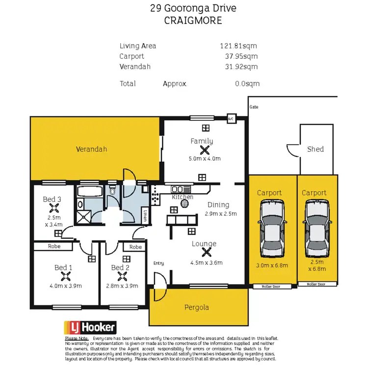 Floorplan of Homely house listing, 29 Gooronga Drive, Craigmore SA 5114