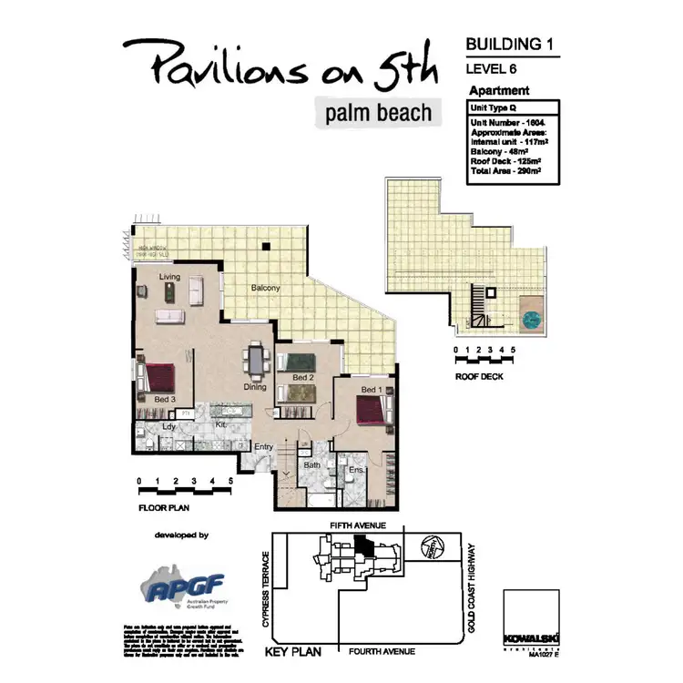 Floorplan of Homely unit listing, 1604/10 Fifth Avenue, Palm Beach QLD 4221