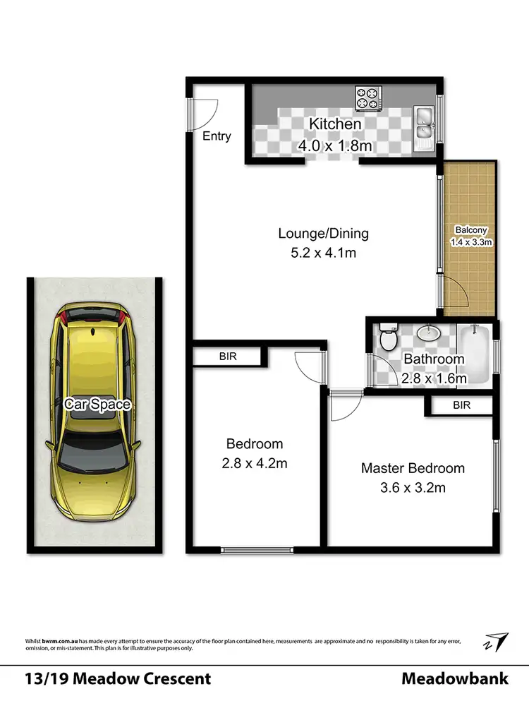 Floorplan of Homely unit listing, 13/19 Meadow Crescent, Meadowbank NSW 2114