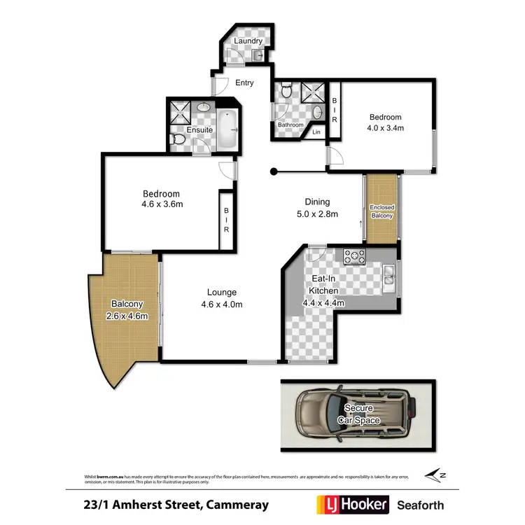 Floorplan of Homely apartment listing, 23/1 Amherst Street, Cammeray NSW 2062