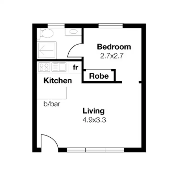 Floorplan of Homely unit listing, 7/45 Seventh Avenue, St Peters SA 5069