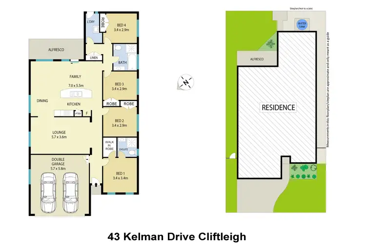 Floorplan of Homely house listing, 43 Kelman Drive, Cliftleigh NSW 2321