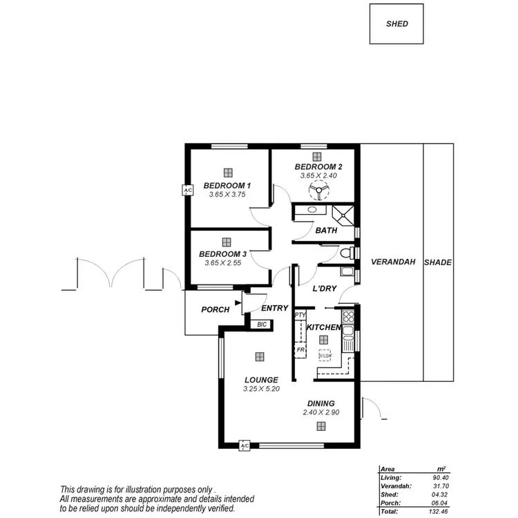 Floorplan of Homely house listing, 13 Ronald Drive, Salisbury East SA 5109